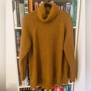 Yellow turtleneck sweater, size medium, old navy